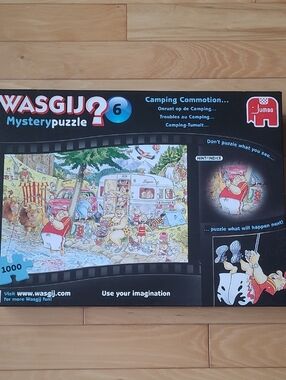 Wasgij Mystery Puzzle 1000 Piece - Camping Commotion by - Multicolor